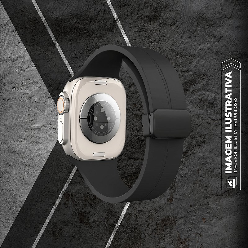Pulseira Para Apple Watch 42 / 44 / 45 /49MM Armorproof - Preta - Gshield