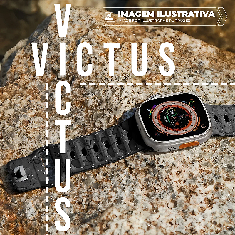 Pulseira Para Apple Watch 38 / 40 / 41MM Victus - Preta - Gshield