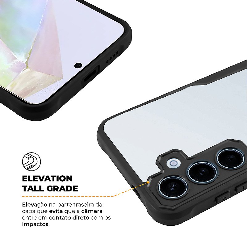 Capa para Samsung Galaxy A35 5G - Dual Shock Sense Preta - Gshield