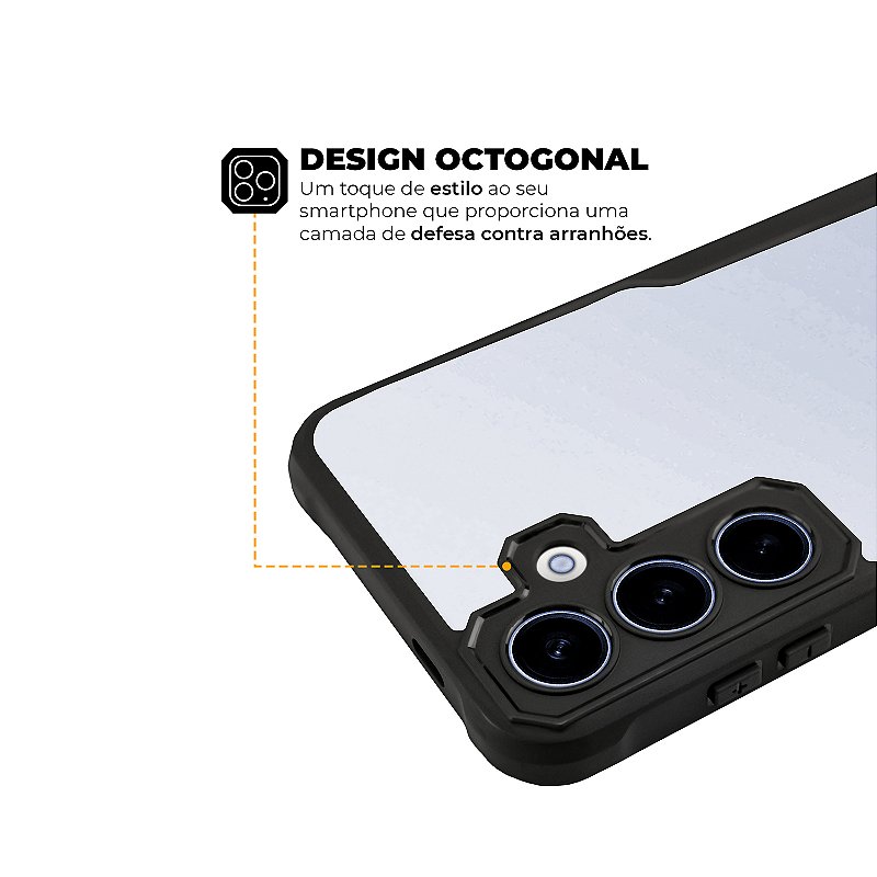 Capa para Samsung Galaxy A35 5G - Dual Shock Sense Preta - Gshield