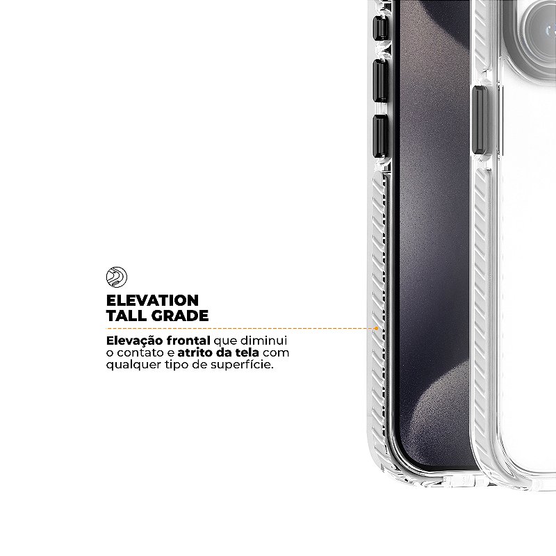 Kit Capa Urus Branca e Pelicula Ultra Glass para iPhone 15 Pro - Gshield - foto 4