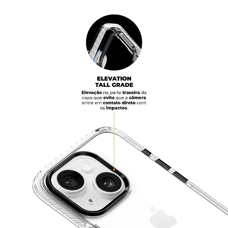 Kit Capa Urus Branca e Pelicula Defender Pro Privacidade para iPhone 15 - Gshield