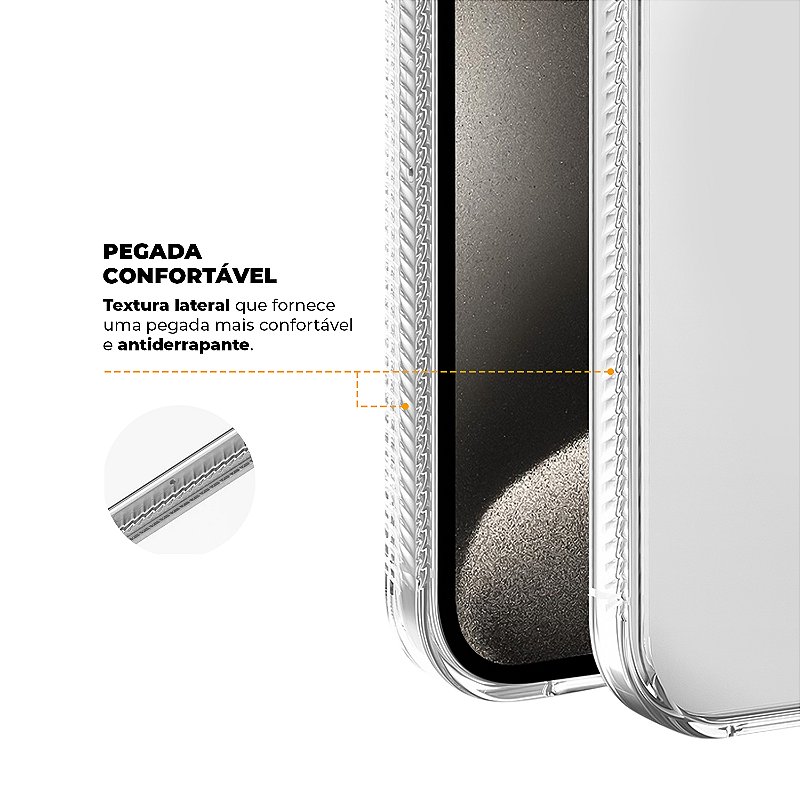 Kit Capa Anti-Slip e Pelicula Ultra Glass para iPhone 15 Pro Max - Gshield