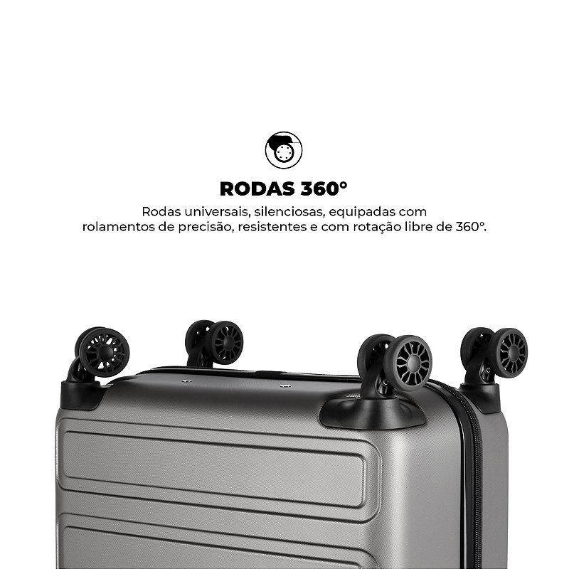 Kit Rastreador Chaveiro iTag + Mala de Viagem Armor com Rodas 360° para Despachar - Gshield - foto 9