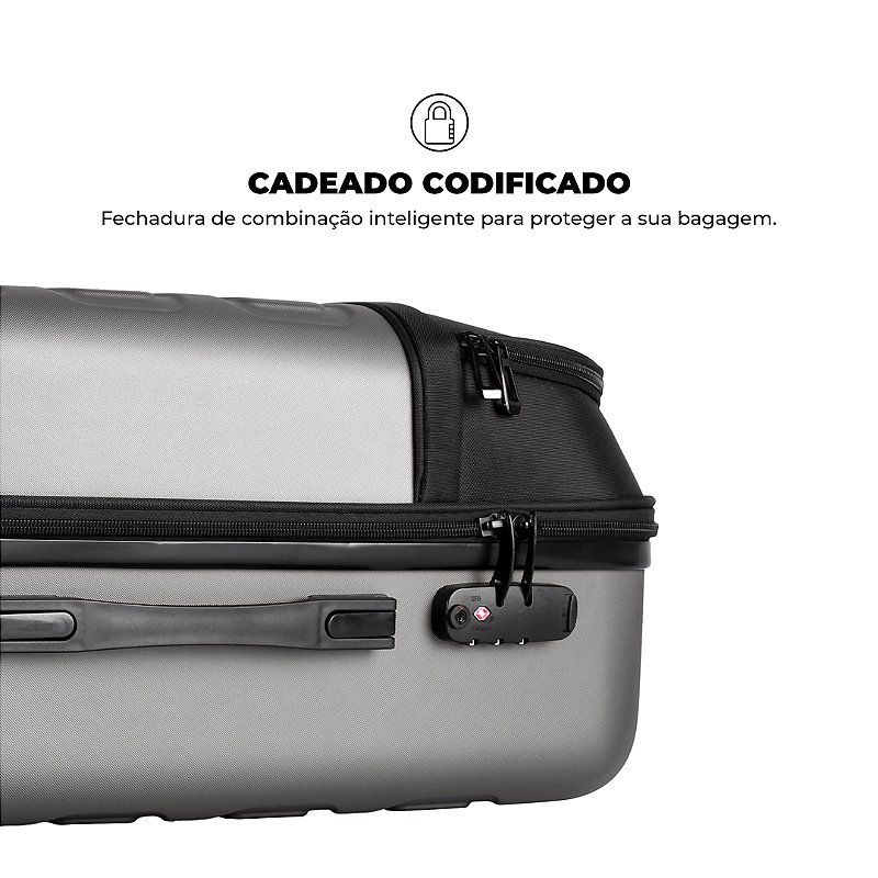 Kit Rastreador Chaveiro iTag + Mala de Viagem Armor com Rodas 360° para Despachar - Gshield - foto 10