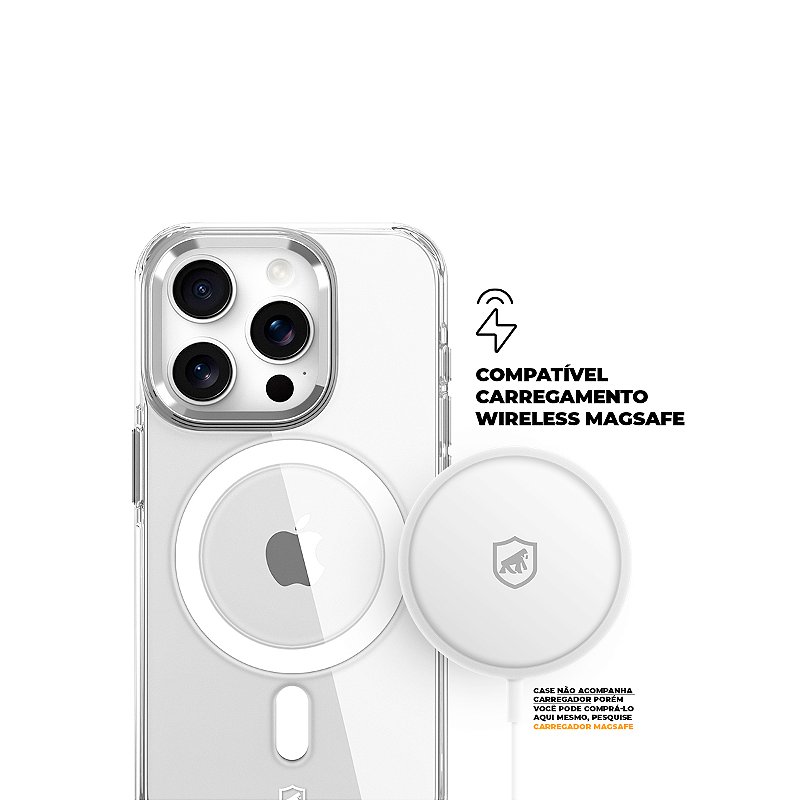 Capa para iPhone 14 Pro - MagSafe Crystal Armor - NÃO AMARELA - Gshield