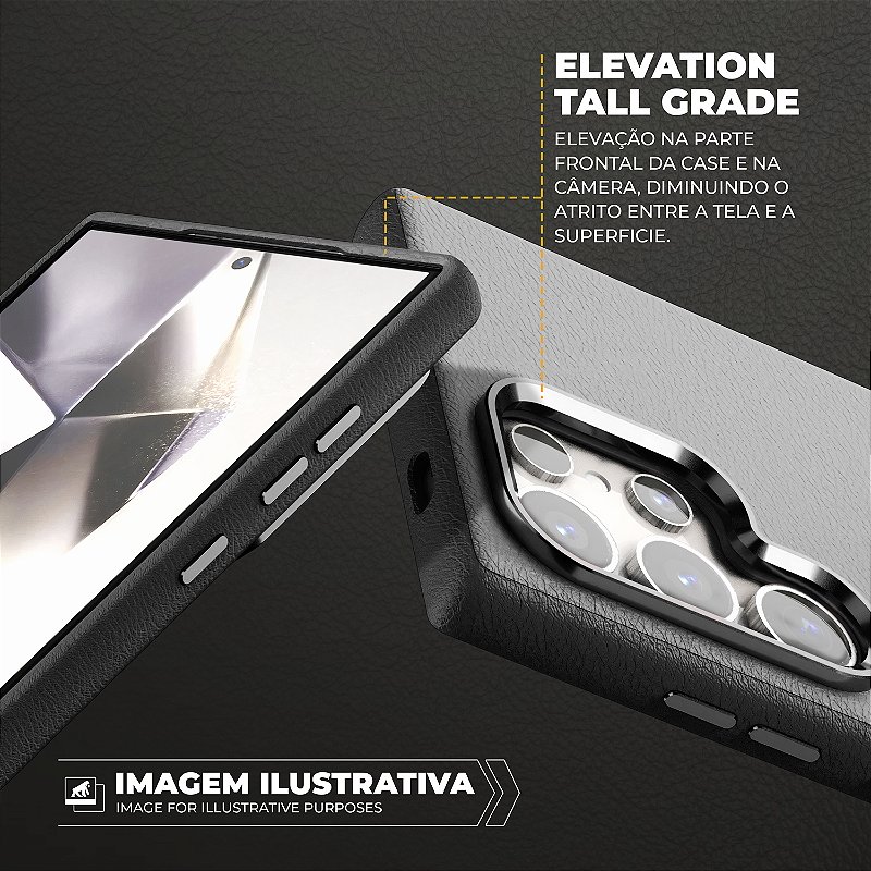 Capa para Samsung Galaxy S24 Ultra - Couro Dual Magsafe - Preta - Gshield