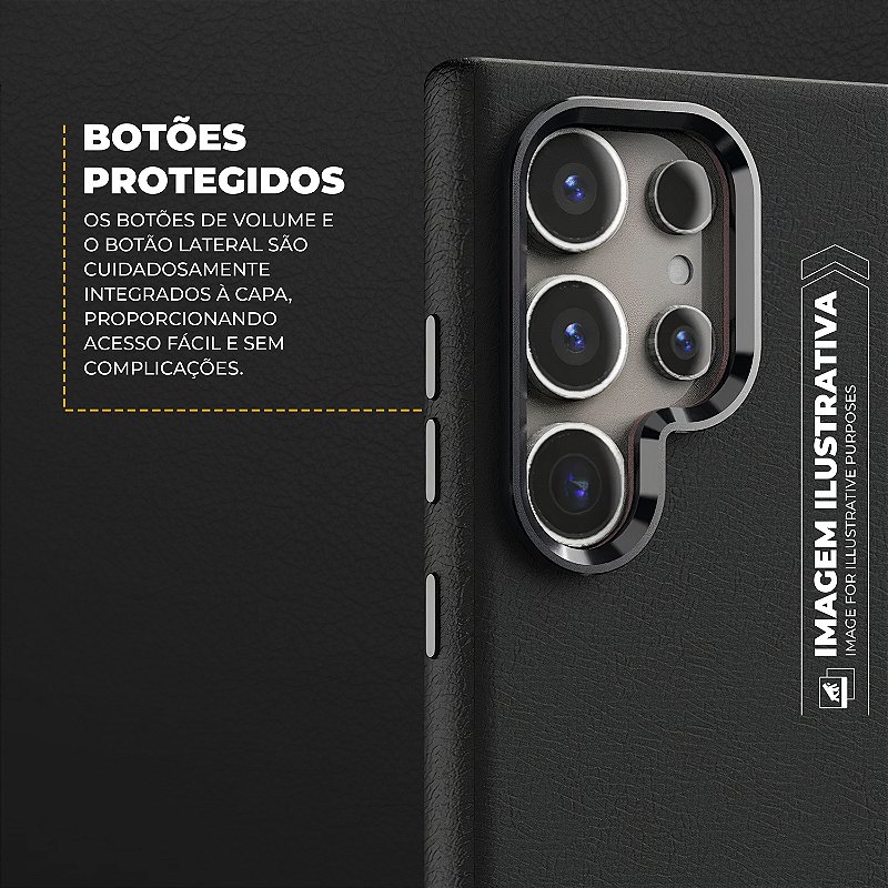 Capa para Samsung Galaxy S24 Ultra - Couro Dual Magsafe - Preta - Gshield