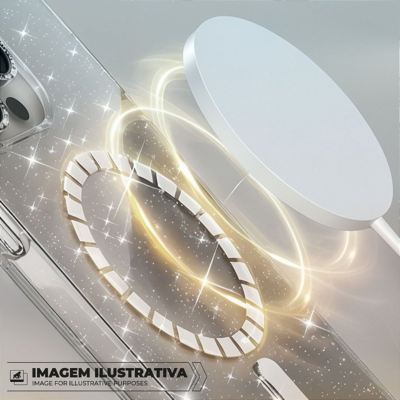 Capa para iPhone 15 - MagSafe Glitter - Gshield