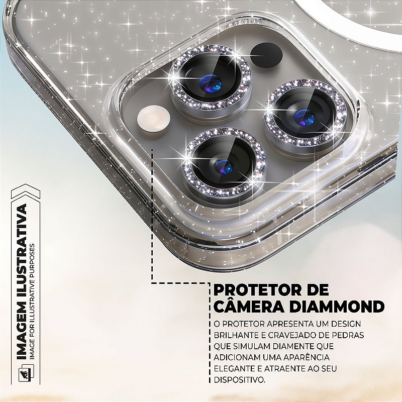 Capa para iPhone 15 Pro Max - MagSafe Glitter - Gshield