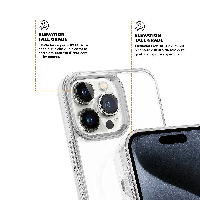 Kit Capa Anti-Slip Magsafe e Pelicula Ultra Glass para iPhone 15 Pro - Gshield