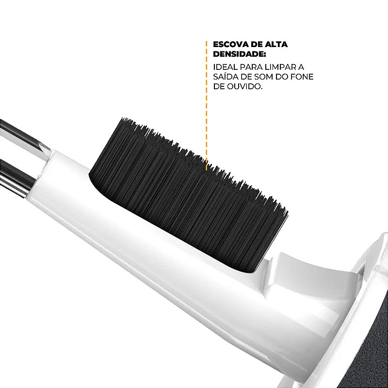 Conjunto Multifuncional 5 em 1 para Limpeza de Eletrônicos, Celular, Teclados e Fones, com Escova e Spray Limpa Telas de Reservatório Reutilizável - Symetric - Gshield - foto 5