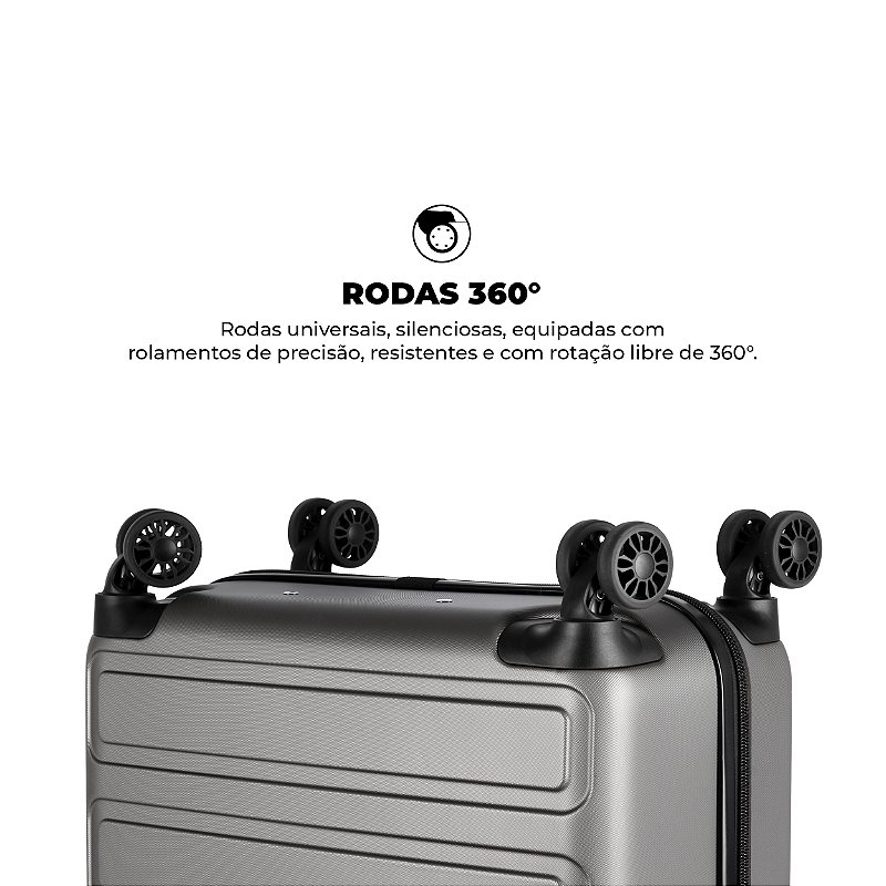 Kit Malas para Viagem Armor (Bagagem de Mão e para Despachar) + iTag (2 unidades) - Gshield - foto 8