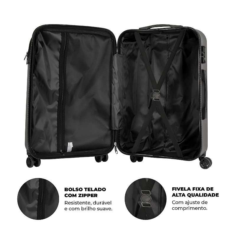 Kit Malas para Viagem Armor - Bagagem de Mão e para Despachar - Gshield - foto 4
