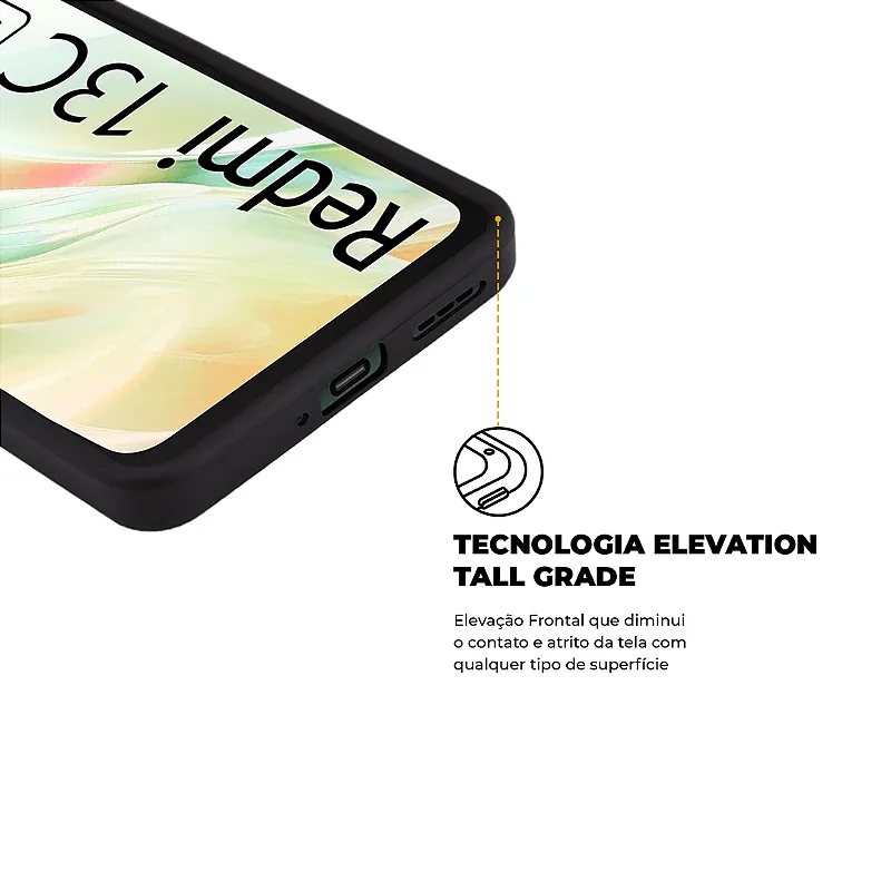Kit Capa Silicon Veloz e Película Hydrogel HD para Xiaomi Redmi 13C 5G - Gshield - foto 2