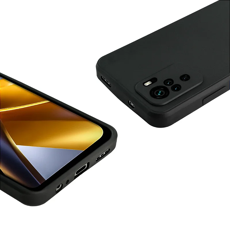 Kit Capa Silicon Veloz e Película Hydrogel HD para Xiaomi Poco M5S - Gshield