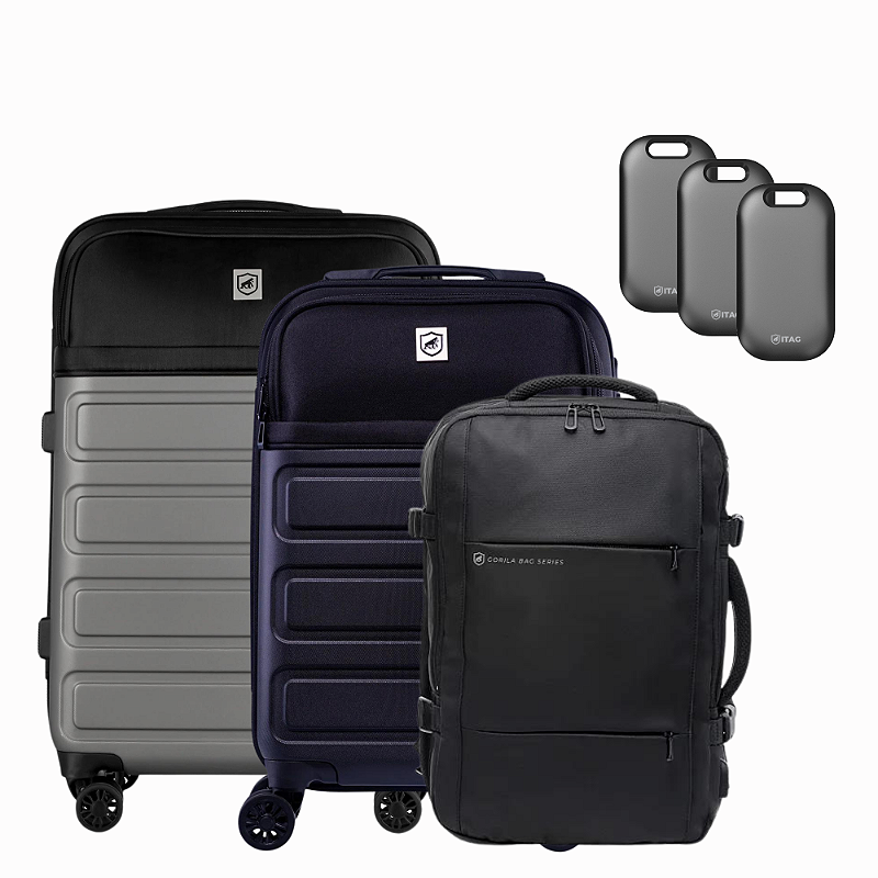 Kit Malas para Viagem Armor + Mochila Executiva Armor + iTag (3 unidades) - Gshield - foto 2