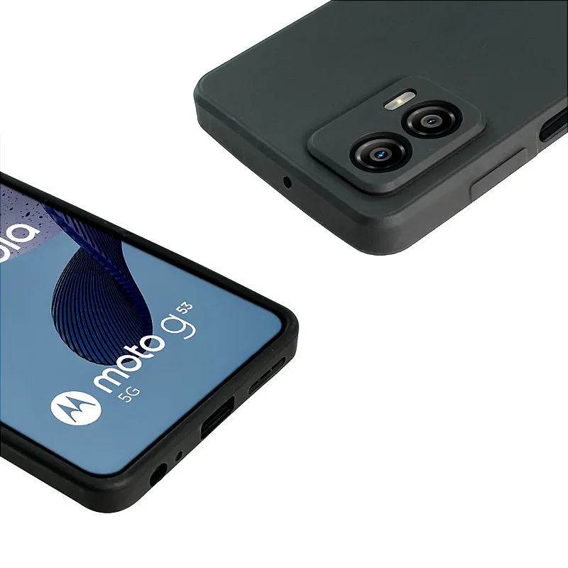 Kit Capa Silicon Veloz e Película Hydrogel HD para Motorola Moto G53 - Gshield