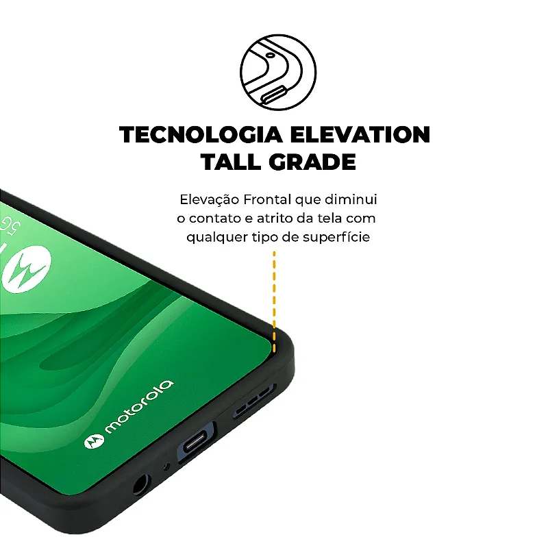 Kit Capa Silicon Veloz e Película Hydrogel HD para Motorola Moto G84 5G - Gshield