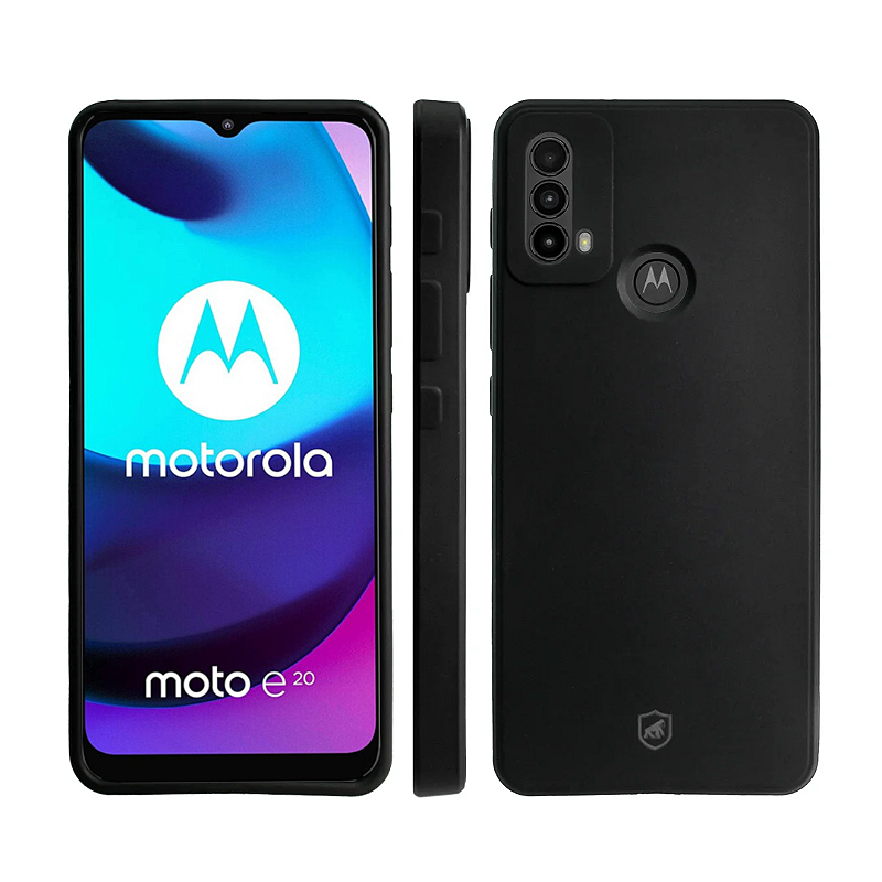 Kit Capa Silicon Veloz e Película Hydrogel HD para Motorola Moto E20 - Gshield