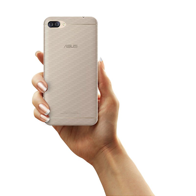 Película para Asus Zenfone 4 Max ZC554kL - Traseira de Fibra de Carbono - Gshield