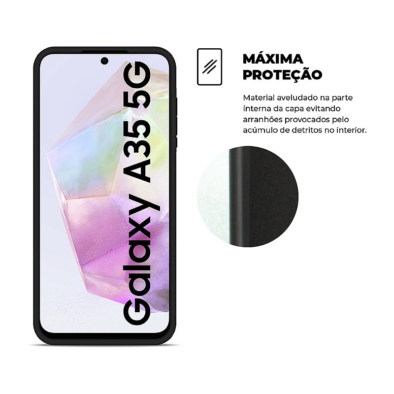 Capa para Samsung Galaxy A35 5G - Silicon Veloz - Gshield - foto 3