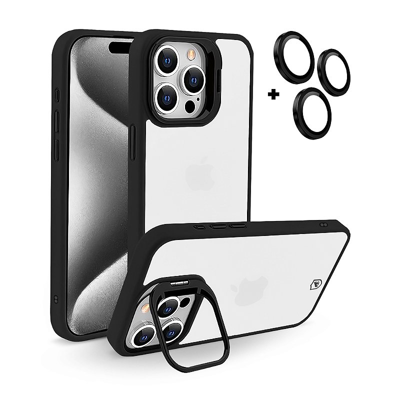 Kit Capa Gravity Preta e Película Ultra Safe para iPhone 15 Pro Max - Gshield