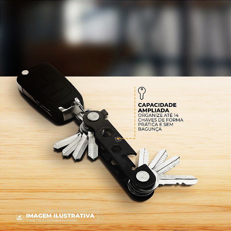 Porta chaves organizador com abridor de garrafa - ArmorKey - Gshield - foto 3