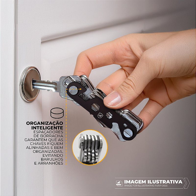 Porta chaves organizador com abridor de garrafa - ArmorKey - Gshield - foto 6