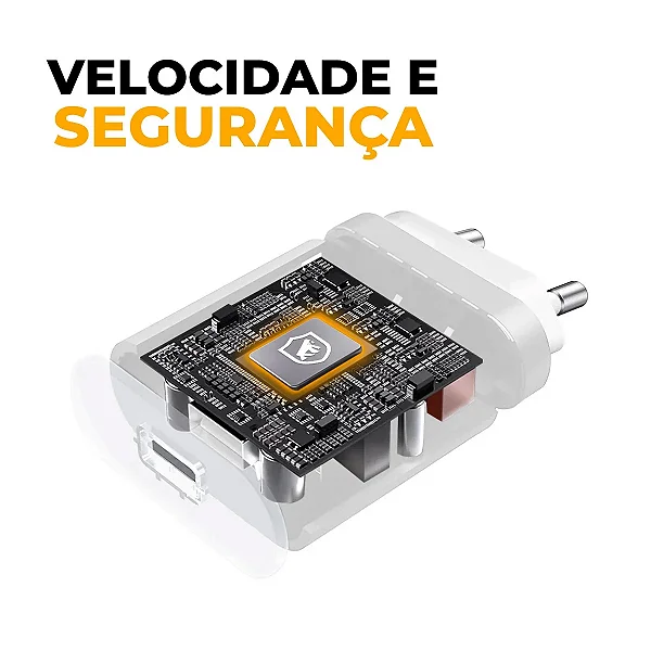 Carregador Turbo Tipo C - QC 3.0 até 25W - Branco (Recondicionado) - Gshield - foto 2