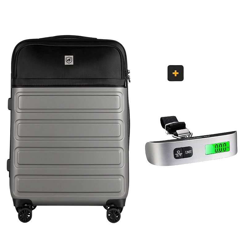 Mala de Viagem Armor - Para Despachar - Gshield + Balança Digital Portátil para Bagagem - Verde - foto 2