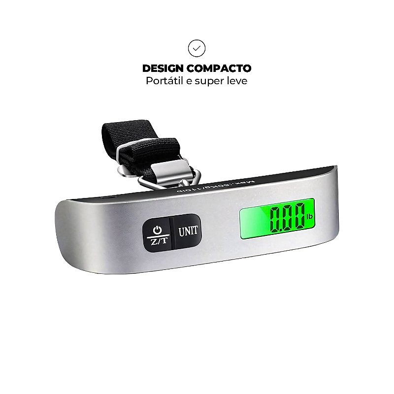Mala de Viagem Armor - Para Despachar - Gshield + Balança Digital Portátil para Bagagem - Verde - foto 14