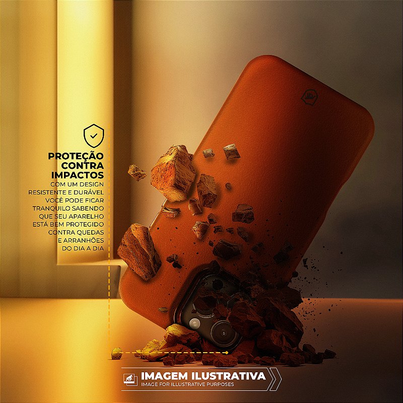 Capa para iPhone 16 - Couro Dual Magsafe - Marrom - Gshield