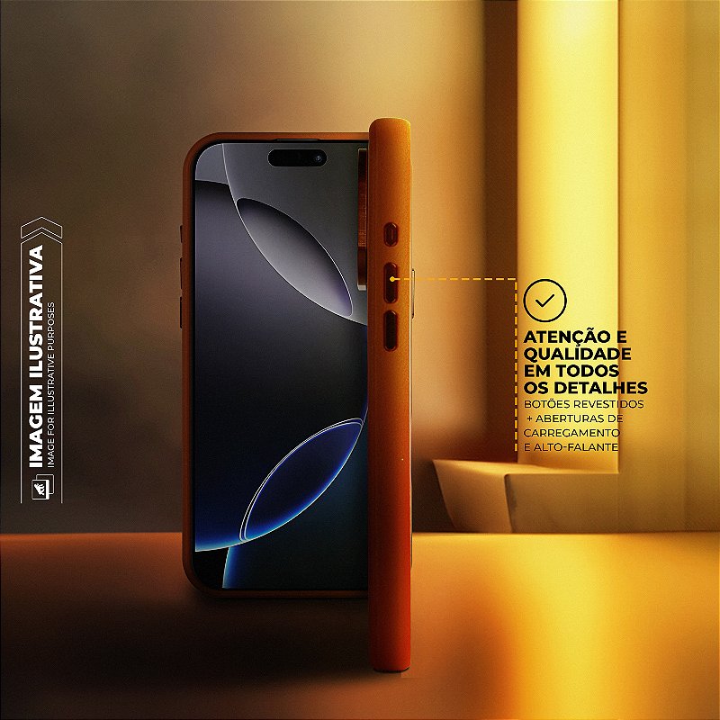 Capa para iPhone 16 Pro Max - Couro Dual Magsafe - Marrom - Gshield