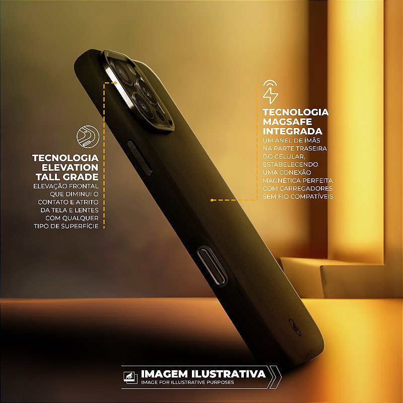 Capa para iPhone 16 Pro Max - Couro Dual Magsafe - Preta - Gshield - foto 4