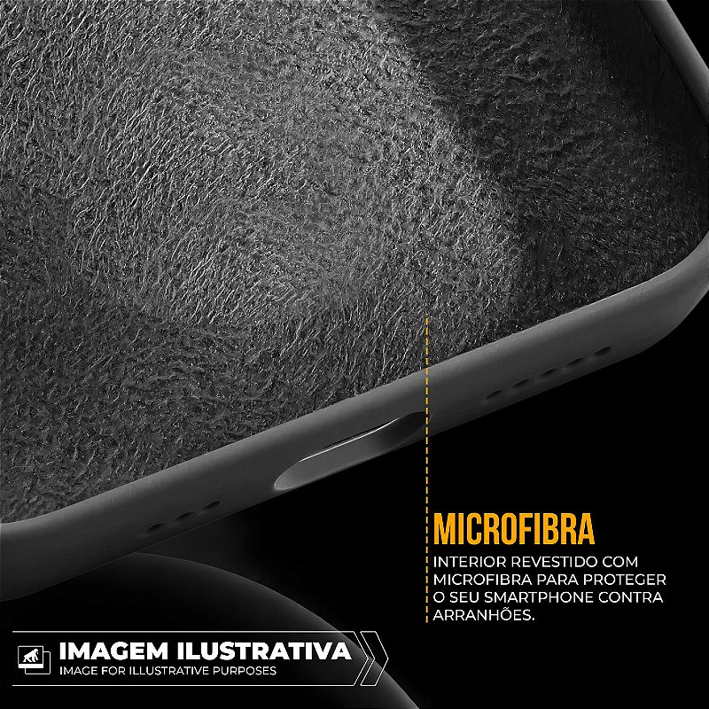 Capa para iPhone 16 - Silicon Premium Preta - Gshield