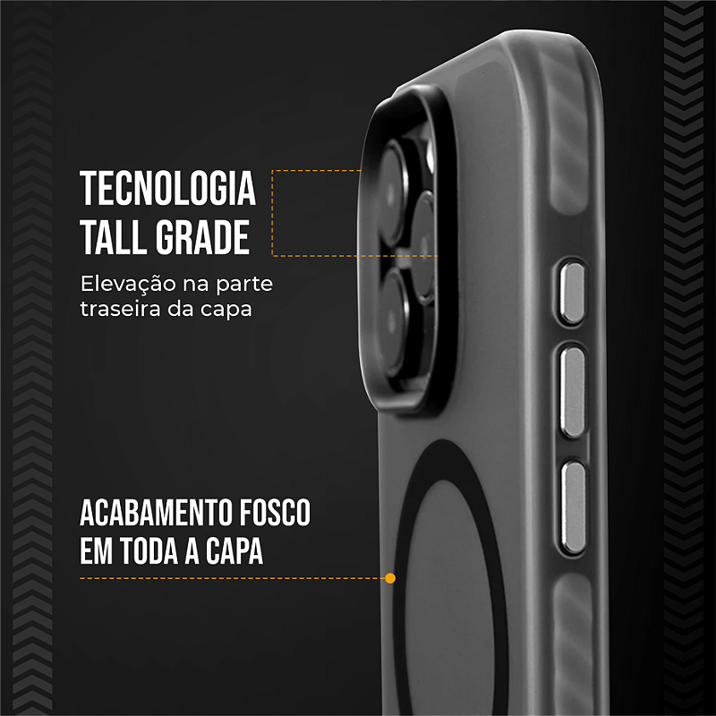 Capa MagSafe Pro para iPhone 16 Pro - Preta - Gshield