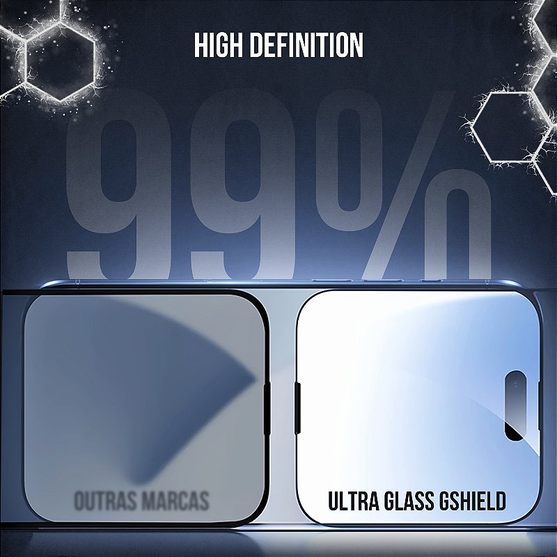 Película para iPhone 16 - Ultra Glass - Preta - Gshield