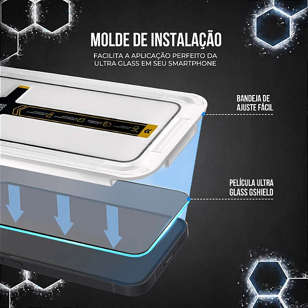 Película para iPhone 16 - Ultra Glass - Preta - Gshield