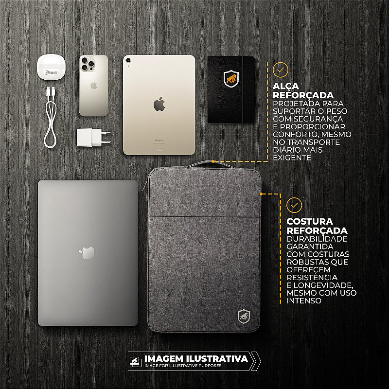 Capa para Notebook de 15,6 - 17,3 Polegadas - Survivor - Cinza - Gshield