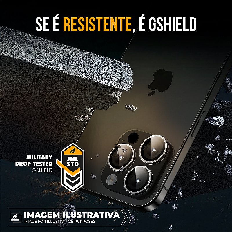 Protetor de Lente para iPhone 13 - Survivor - Transparente com molde aplicador - Frame para câmera - Gshield