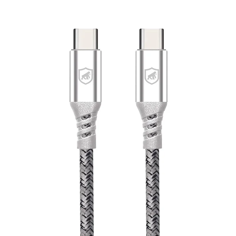 Carregador Turbo Duplo Tipo C + 2UN Cabo Dual Tech Tipo C / Tipo C - Branco - 1,8M - Gshield - foto 7