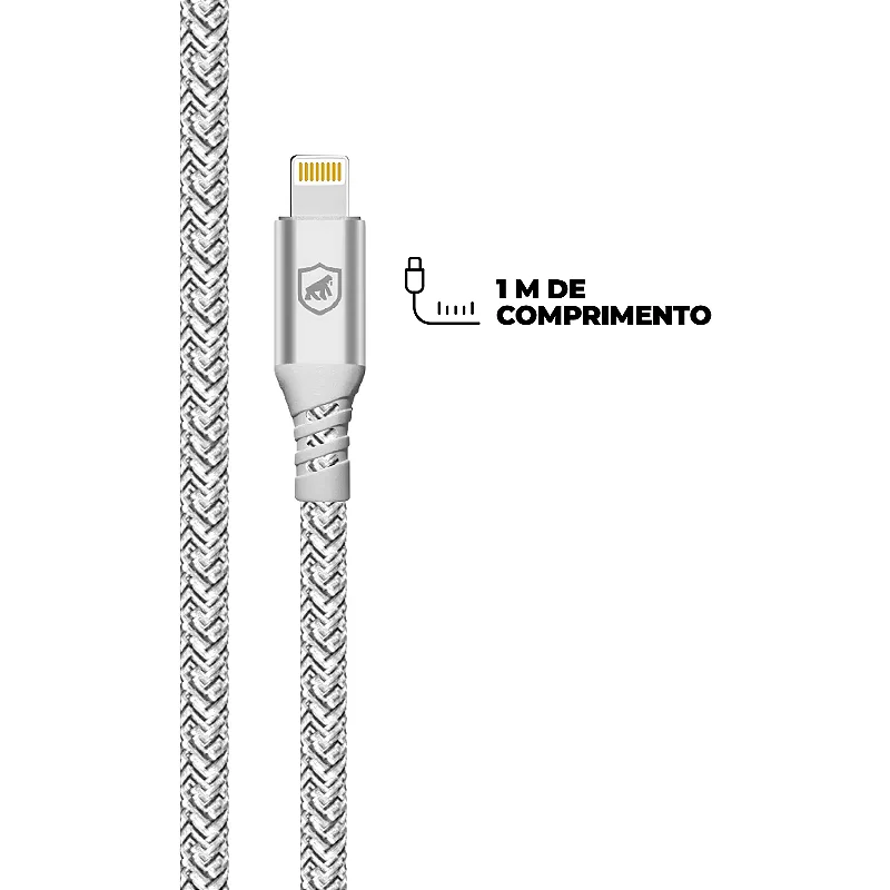 Carregador Turbo Duplo Tipo C + 2UN Cabo Thunder 65W 2 em 1 Lightning - 1M - Gshield