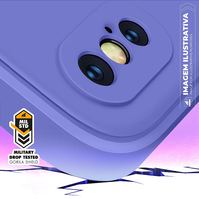 Capa para Samsung Galaxy A54 - Silicon Veloz - Lilás - Gshield - foto 4