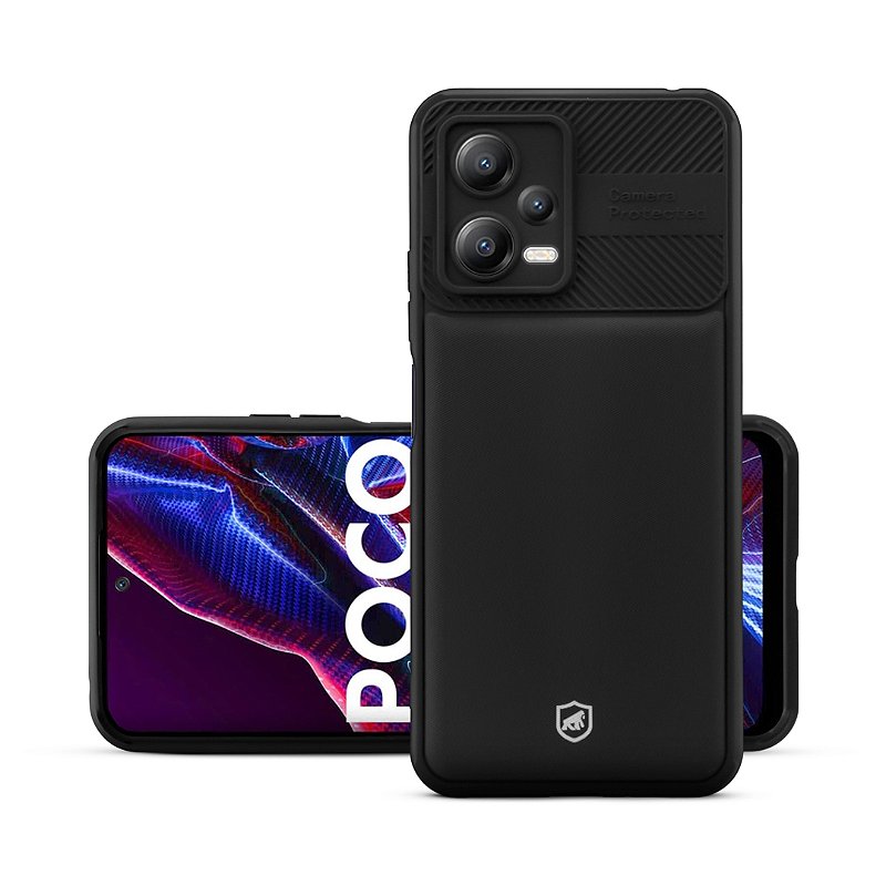 Kit Capa Symetric Preta e Película Hydrogel HD para Xiaomi Poco X5 - Gshield
