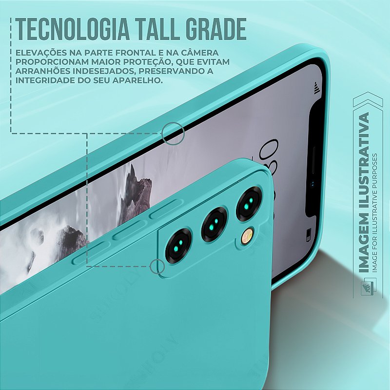 Capa para Motorola Moto Edge 40 Neo - Silicon Veloz - Verde Água - Gshield