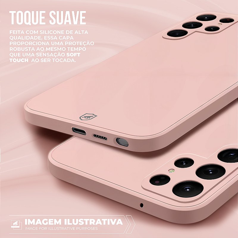Capa para Motorola Moto Edge 50 Fusion - Silicon Veloz - Rosa - Gshield