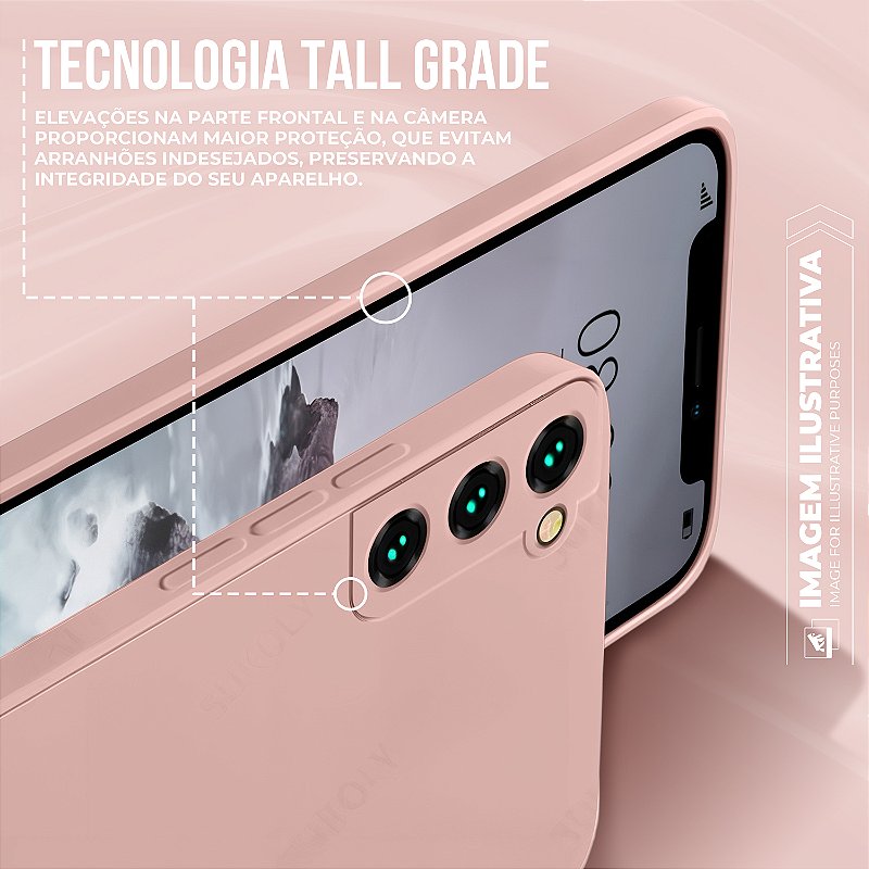 Capa para Motorola Moto Edge 50 Fusion - Silicon Veloz - Rosa - Gshield