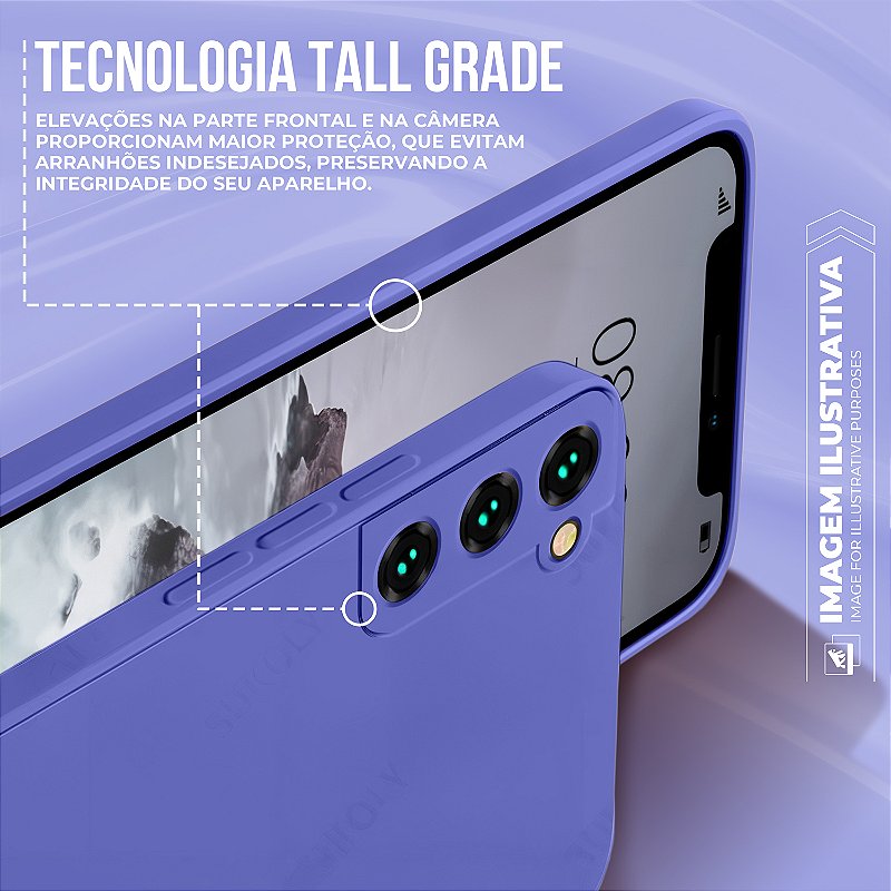 Capa para Xiaomi Redmi 13C 5G - Silicon Veloz - Lilás - Gshield