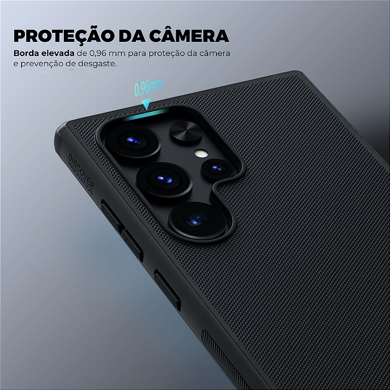 Kit Capa Nillkin Super Frosted + Película Hydrogel HD para Samsung Galaxy S23 Ultra - Gshield